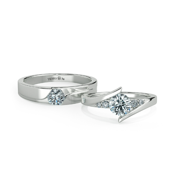 Diamond Wedding Band Set NCC3006 1
